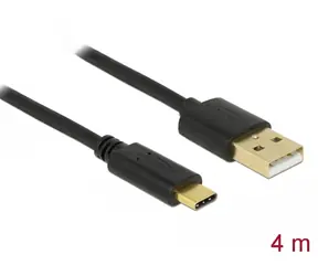 Delock kabel USB 2.0 A -  USB C 4 m