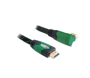 Delock Kabel High Speed HDMI s Ethernet – HDMI A (M) - HDMI A (M) 2 m / pravoúhlý / 4K 