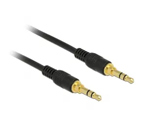 Delock Kabel Stereo Jack 3.5 mm 3 pin (M) - Jack 3.5 mm 3 pin (M) 1m černá