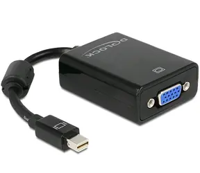 Delock Adaptér mini DisplayPort 1.2 (M) - VGA (F) černá