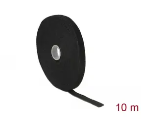 Delock Páska suchého zipu na roli D 10m x Š 13mm černá