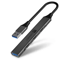 CONNECT IT CHU-4050-AN USB hub šedá / 1x USB 3.0 / 3x USB 2.0