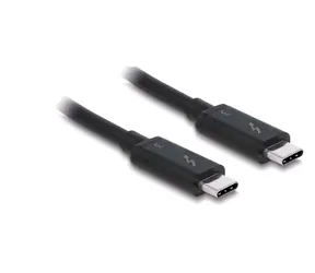 Delock Thunderbolt 3 (20 Gb/s) USB-C kabel (M) - (M) 1.0m černá / 5 A 