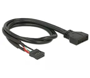 Delock kabel USB 2.0 pin header (F) - USB 3.0 pin header (M) 0.45m