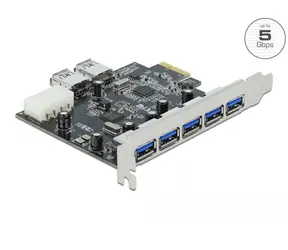 Delock PCI Express Karta - 5 x externí + 2 x interní USB 3.0