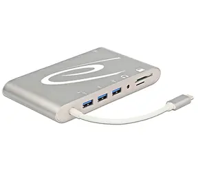 Delock USB Type-C 3.1 Dokovací stanice bílá / 4K / 30Hz 