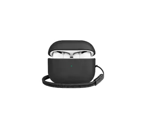 Uniq Terra kožené pouzdro pro Apple AirPods 2021 černá