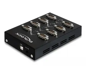 Delock USB 2.0 8 x sériový adaptér černá