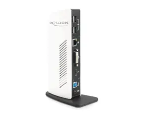 Delock USB 3.0 port replikátor bílá