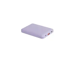 Uniq Fuele Mini Power Banka 8000mAh fialová / výstup USB-C  & USB-A / vstup micro USB A / 18W