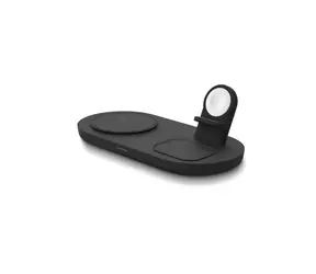 Uniq Aereo Mag 3v1 Bezdrátová nabiječka pro Apple iPhone & Apple Watch & Apple AirPods šedá 15/10W