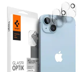 Spigen Glass Optik ochranné sklo na fotoaparát pro Apple iPhone 14/iPhone 14 Plus 2ks čirá