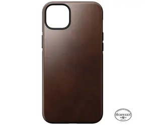 Nomad Modern Leather MagSafe kryt pro Apple iPhone 14 Plus tmavě hnědá