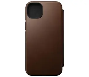 Nomad Leather MagSafe Folio kryt pro Apple iPhone 14 Plus tmavě hnědá