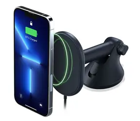 iOttie Velox MagSafe Magnetic Dash & Windshield Mount modrá / palubní magnetický držák s nabíječkou