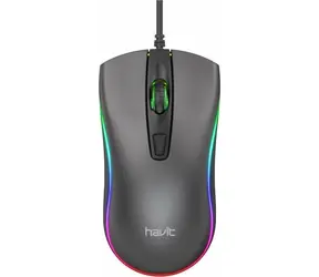 Havit MS72 šedá / myš / RGB / optická / 1200DPI / USB / 1.3 m