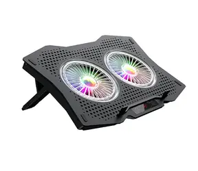 Havit F2072 RGB / chladicí podložka pro notebook / pro 9" - 17” / 2x ventilátor / RGB