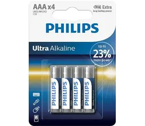 Philips baterie AAA Ultra Alkaline - 4ks