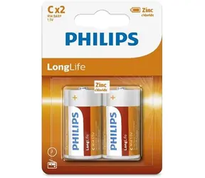 Philips R14L2B/10 baterie C Long Life - 2ks