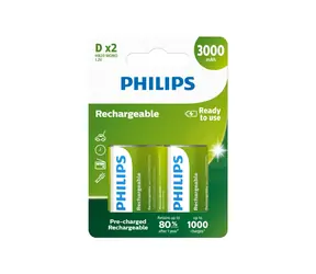 Philips baterie D Rechargeable - 2ks