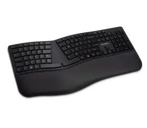 Kensington Pro Fit Ergo Wireless Keyboard černá / Bezdrátová klávesnice / 2.4 GHz / Bluetooth 4.0 / rozložení kláves UK 