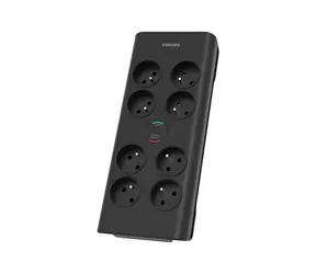 Philips SPN7080BA/60 černá / Přepěťová ochrana / 8 zásuvek