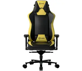 Lorgar Base 311 černo-žlutá / Herní židle / nastavitelná / syntetická kůže / pojezdová kolečka / nosnost  150 kg
