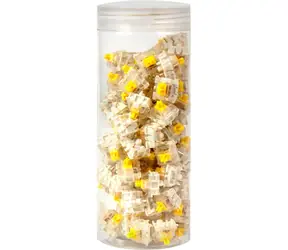 Keychron Gateron Silent Yellow Switch Set - 110ks / Spínače do mechanické klávesnice / Yellow