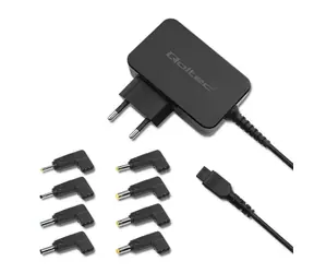 Qoltec 51025 Univerzální napájecí adaptér černá / 45W / 19V / 2.31A / 8 koncovek