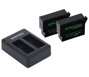 PATONA nabíječka pro digitální kamery Dual GoPro Hero 9 & 10 & 11 + 2x baterie 1730 mAh