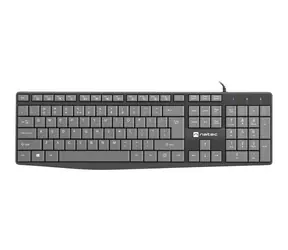 Natec Nautilus černo-šedá / drátová klávesnice / US / USB / 1.8 m