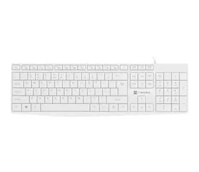 Natec Nautilus bílá / drátová klávesnice / US / USB / 1.8 m