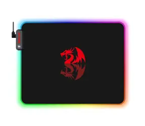 Redragon P026 RGB Pluto černá / Podložka pod myš / RGB / 230 x 260 x 3 mm / doprodej