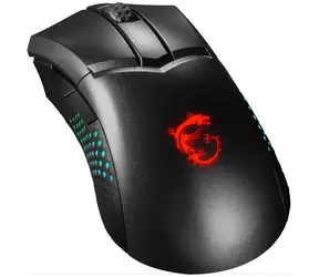 MSI Clutch GM51 Lightweight Wireless černá  / Herní optická myš / nabíjecí stanice / 26000 DPI / 6 tlačítek / USB / RGB