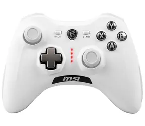 MSI Force GC30 V2 bílá / Herní ovladač / bezdrátový / 600 mAh / vyměnitelný D-pad / OTG / PC & Android