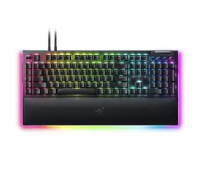 Razer BlackWidow V4 Pro Green Switch US černá / Herní klávesnice / mechanická / drátová (USB) / spínače Razer Green / US