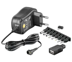 Goobay Univerzální napájecí adaptér 3-12V/600mA s USB