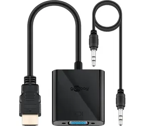 Goobay 68793 adaptér HDMI na VGA černá