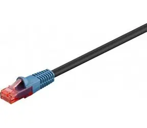 Goobay 94391 UTP kat. 6 venkovní patchkabel 15 m černá / modrá krytka