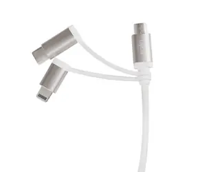 LogiLink CU0126 USB-A 2.0 (M) - microUSB & USB-C & Lightning (M) kabel 1m