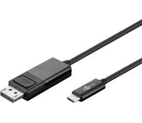 Goobay 79295 kabelový adaptér USB-C - DisplayPort (4k 60 Hz) 1.20 m černá