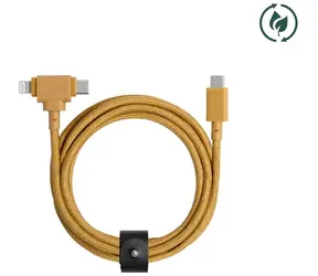 Native Union Belt Universal Cable USB-C - Lightning/USB-C 1.5m oranžová
