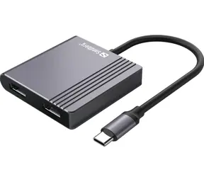 Sandberg USB-C Dock / dokovací stanice / 2xHDMI / USB-A 3.0 / USB-C PD 100W