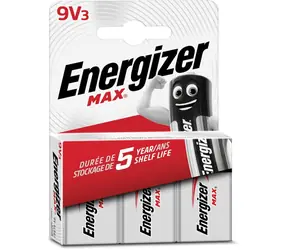 Energizer MAX 9V 3pack alkalické / 3ks 