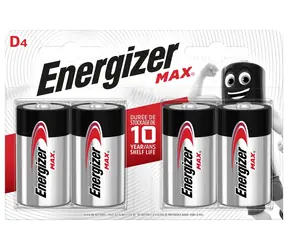 Energizer MAX D 4pack 1.5V alkalické / 4ks / LR20