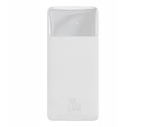 Baseus Bipow Pro Powerbank 10000mAh (PPBD040102) bílá / 20W / 2x USB-A / 1x USB-C