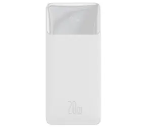 Baseus Bipow Powerbank 30000mAh (20W) bílá / 20W / 2x USB-A / 1x USB-C