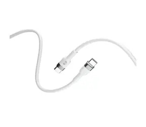 Forever Flexible kabel USB-C (M) - USB-C (M) 1 m bílá / 60W