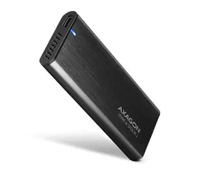 AXAGON EEM2-SB2, USB-C 10Gbps - M.2 NVMe & SATA SSD kovový RAW box, bezšroubkový, černý