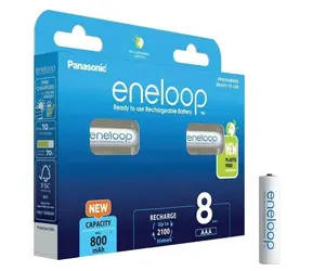 Panasonic Eneloop Nabíjecí baterie AAA 800 mAh 8 ks / Ni-MH / blistr